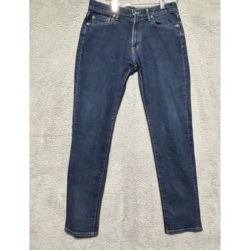 Abercrombie And Fitch Jeans Mens 33x32 Blue Denim Stretch Slim Fit Straight Leg